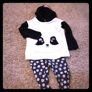 Panda hoodie / leggings set 🐼